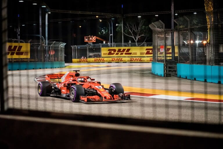 formula 1 car photo in focus