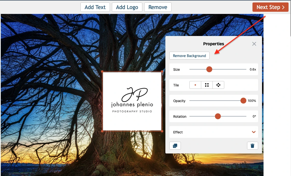 how to add watermark to photos