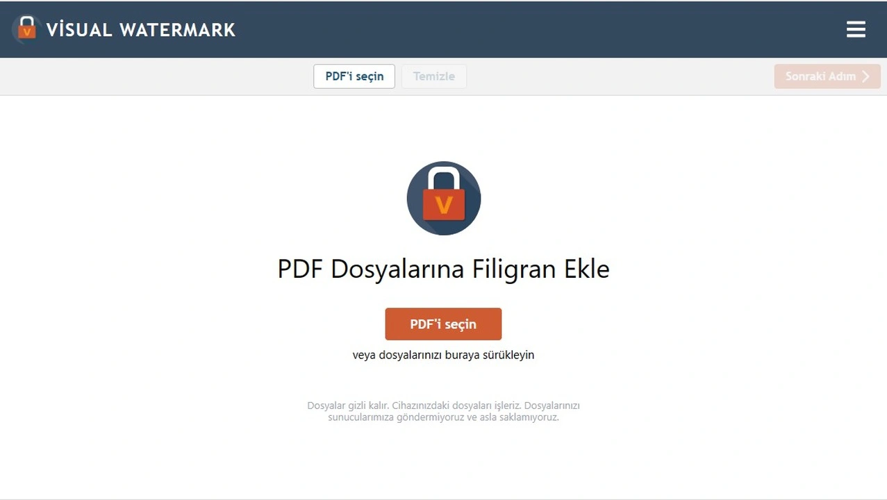 PDF’e filigran ekleyin