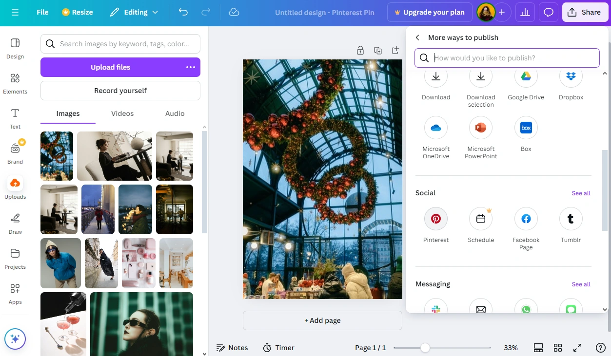 How to Crop an Image For Social Media in Canva