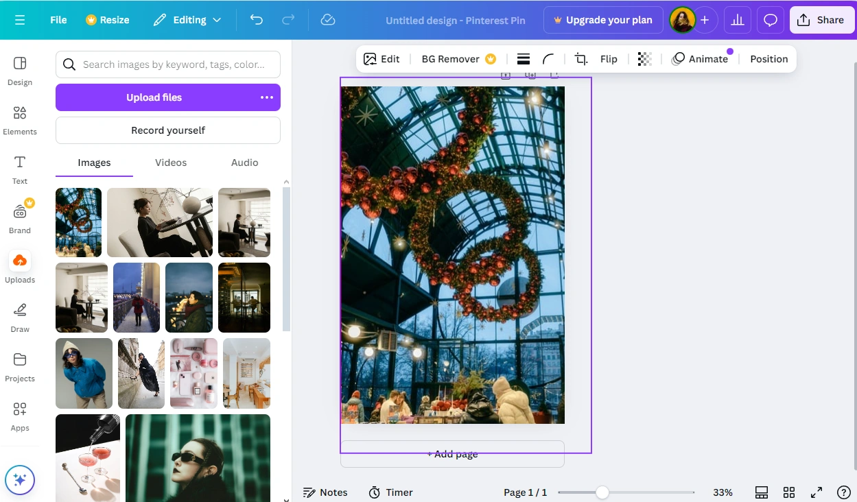 How to Crop an Image For Social Media in Canva