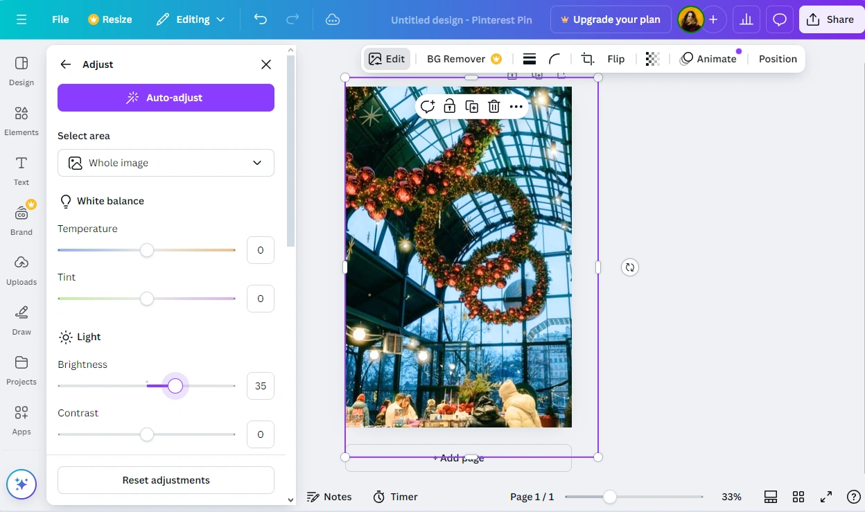 How to Crop an Image For Social Media in Canva