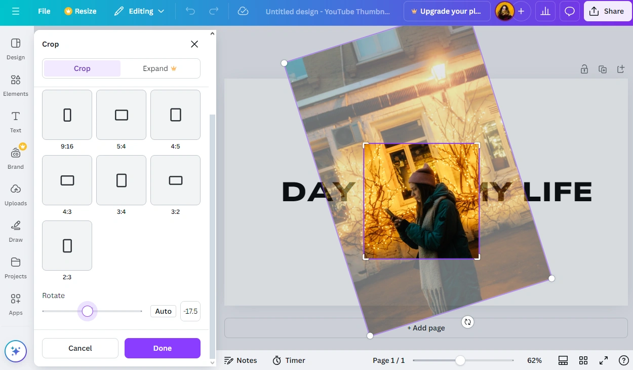 How to Crop an Image in Canva And Use It in a Design 