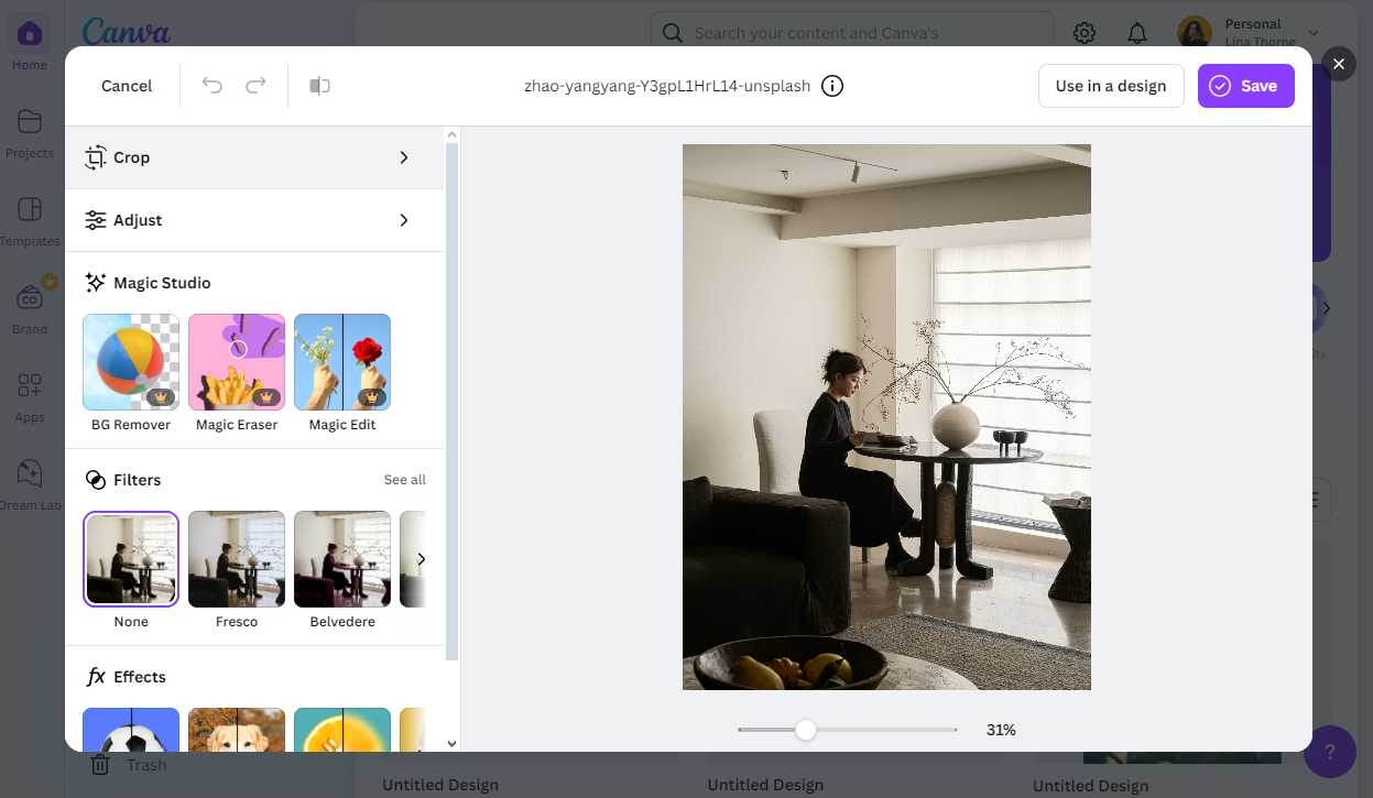Como cortar imagem no Canva