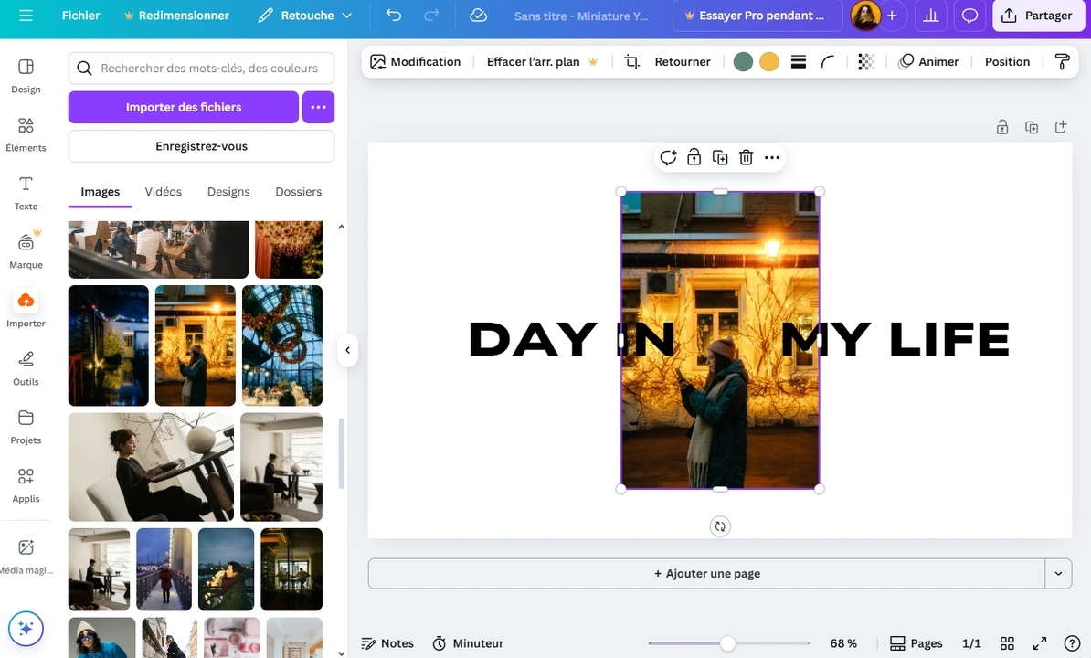 Comment rogner une image sur Canva et l’utiliser dans une création