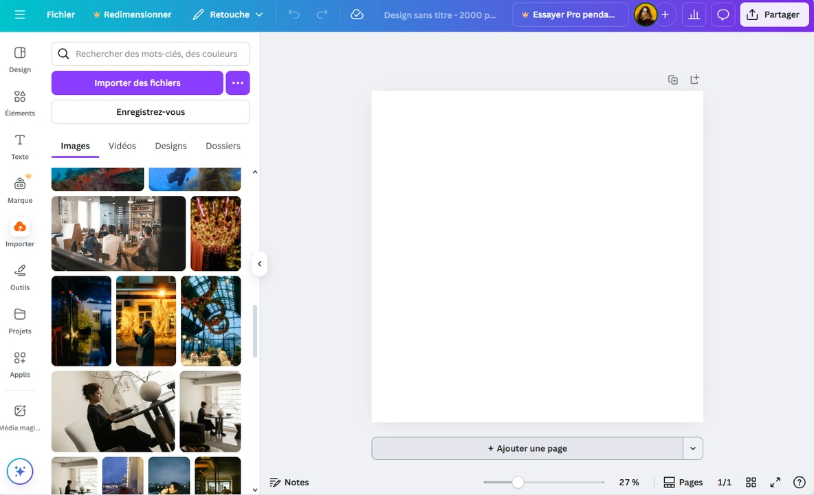 Comment rogner plusieurs images dans Canva
