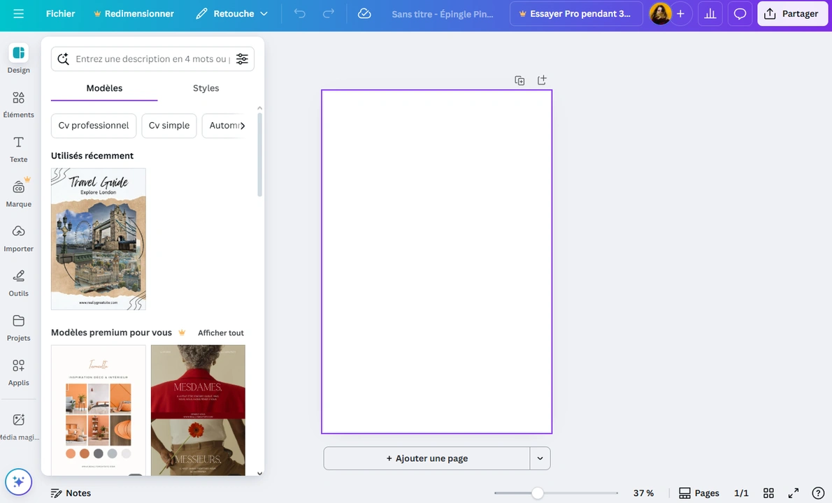 Comment rogner une image pour les réseaux sociaux dans Canva