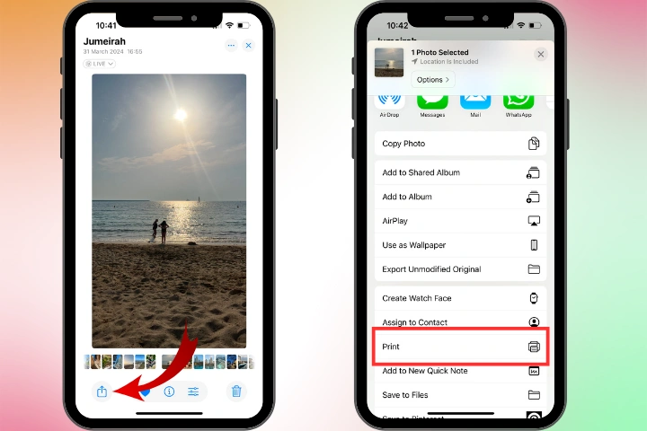 how to convert picture to pdf on iphone