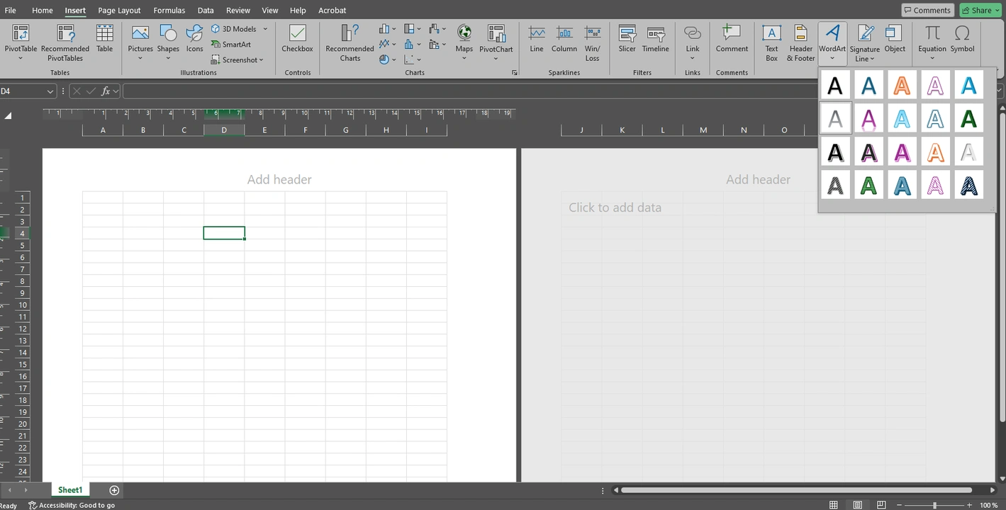 How to Create a Repeated Watermark in Excel