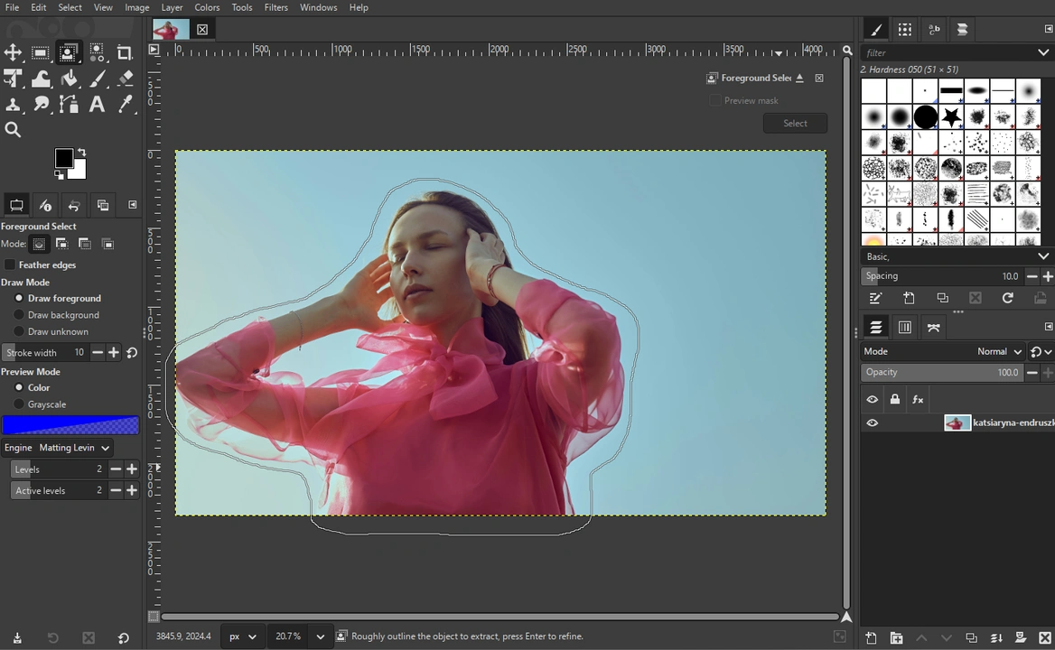 How to Make Background Transparent in GIMP with the Foreground Select Tool