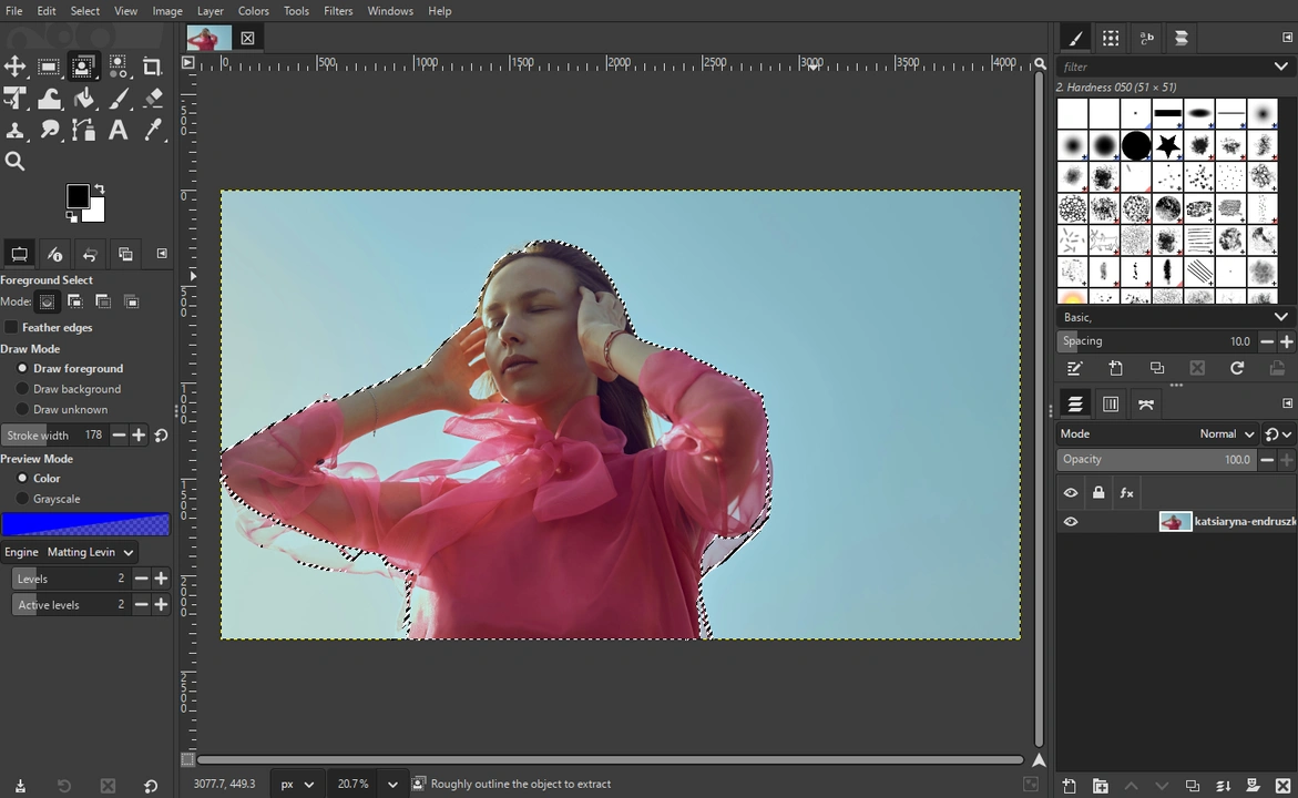 How to Make Background Transparent in GIMP with the Foreground Select Tool
