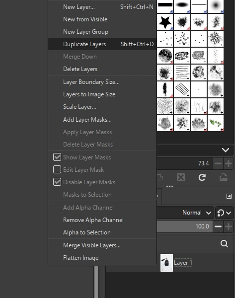 gimp make background transparent