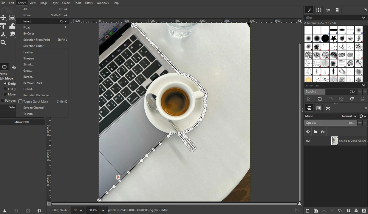 how to make background transparent in gimp