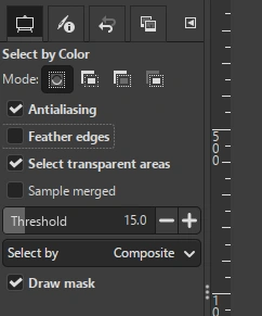gimp how to make background transparent