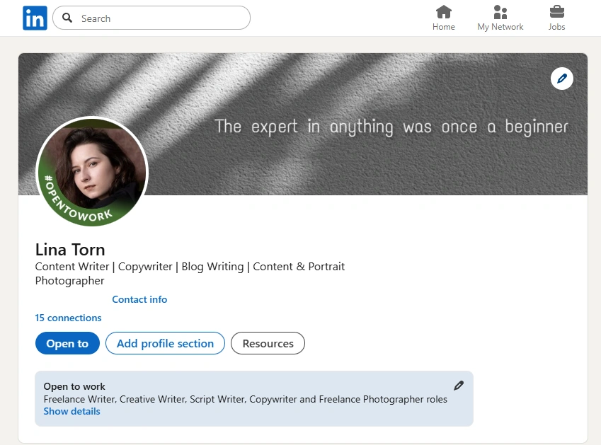cover photo LinkedIn