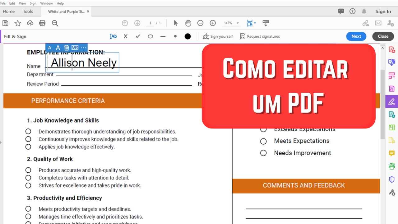 Como editar um PDF