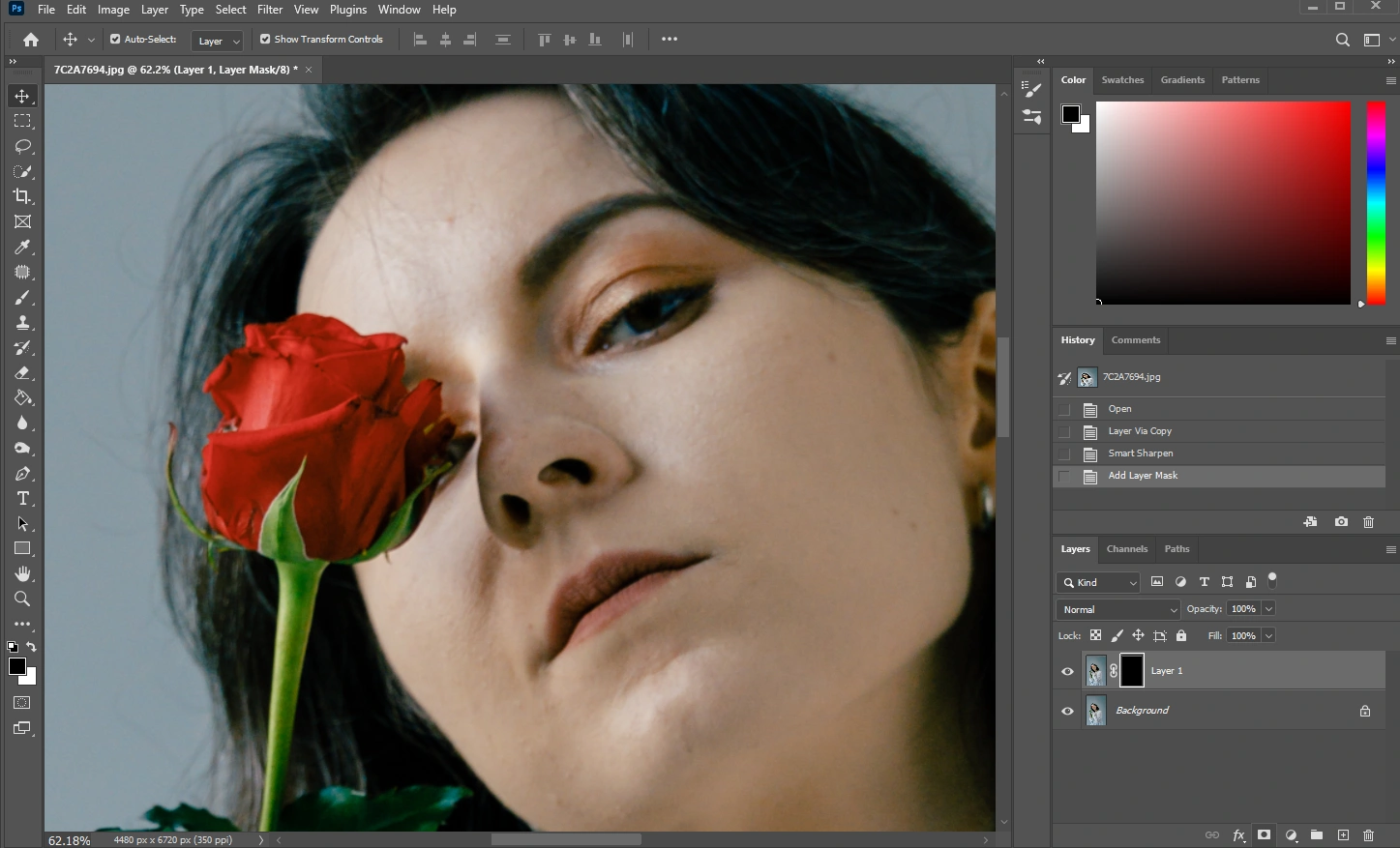how to remove lens blur in Photoshop