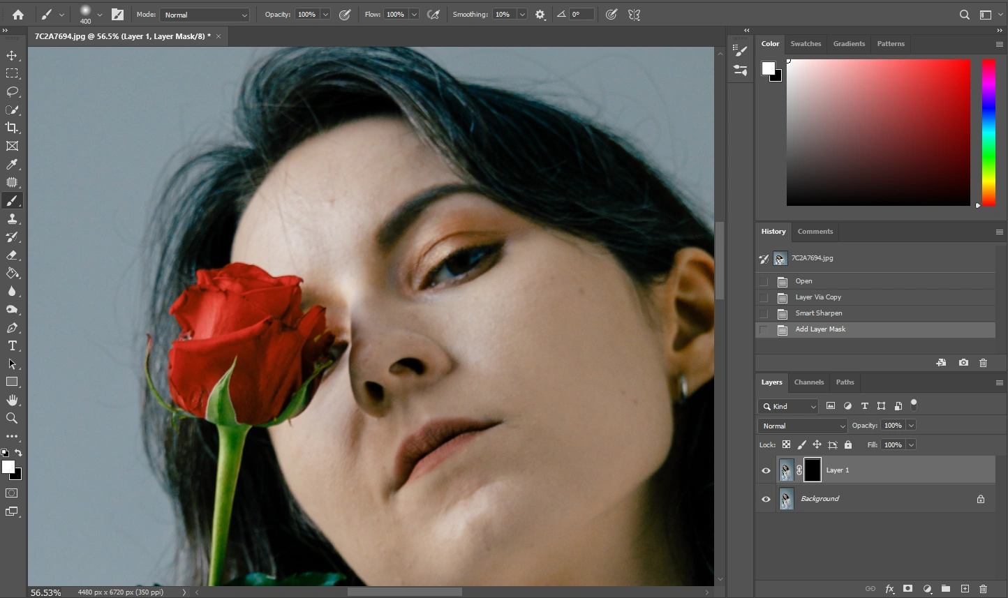 how to remove lens blur in Photoshop