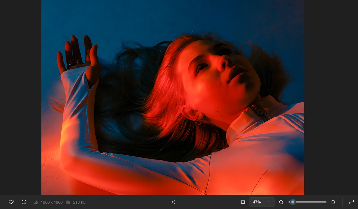 no blur after resize